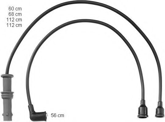 ZEF903 BERU Ignition System Ignition Cable Kit