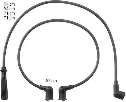 ZEF909 BERU Ignition System Ignition Cable Kit