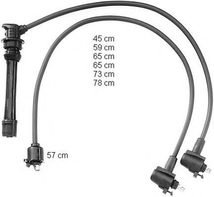 ZEF918 BERU Ignition System Ignition Cable Kit