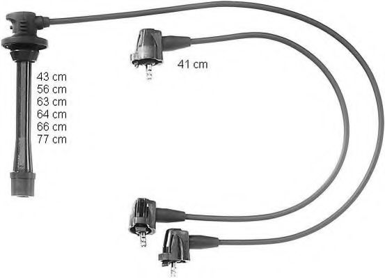 ZEF919 BERU Ignition System Ignition Cable Kit