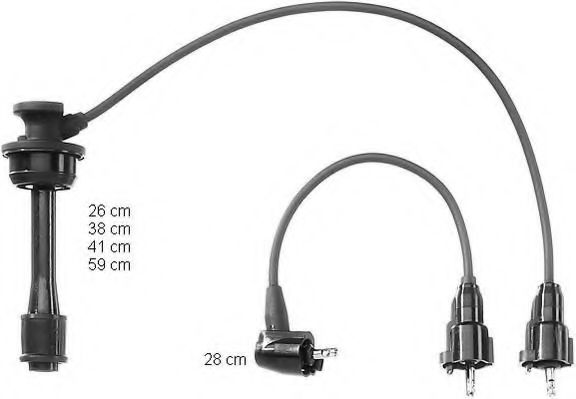 ZEF925 BERU Ignition System Ignition Cable Kit