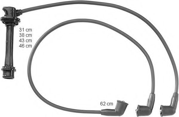 ZEF927 BERU Ignition Cable Kit