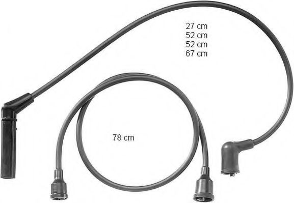 ZEF939 BERU Ignition System Ignition Cable Kit