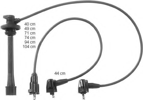 ZEF941 BERU Ignition System Ignition Cable Kit