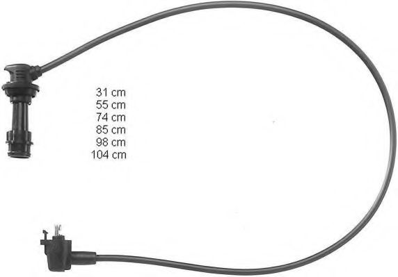 ZEF954 BERU Ignition Cable Kit