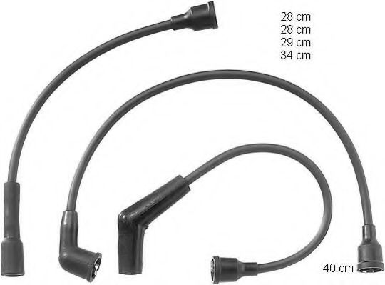 ZEF957 BERU Ignition System Ignition Cable Kit
