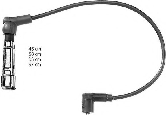 ZEF969 BERU Ignition System Ignition Cable Kit