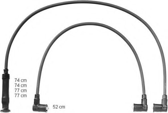 ZEF984 BERU Ignition System Ignition Cable Kit