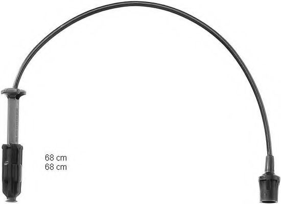 ZEF988 BERU Ignition System Ignition Cable Kit
