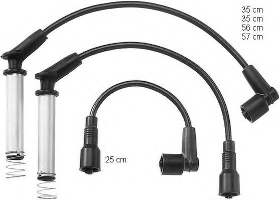 ZEF993 BERU Ignition System Ignition Cable Kit
