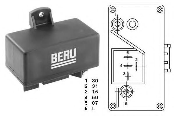 GR059 BERU Glow Ignition System Control Unit, glow plug system