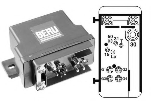 GR074 BERU Glow Ignition System Control Unit, glow plug system