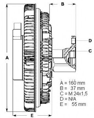 LK011 BERU Cooling System Clutch, radiator fan