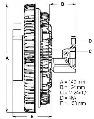 LK012 BERU Cooling System Clutch, radiator fan