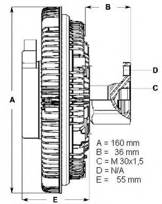 LK060 BERU Cooling System Clutch, radiator fan