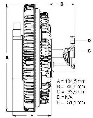 LK095 BERU Cooling System Clutch, radiator fan