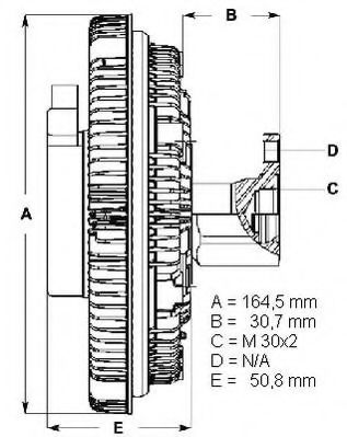 LK096 BERU Cooling System Clutch, radiator fan