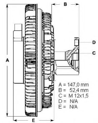 LK113 BERU Cooling System Clutch, radiator fan