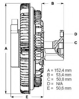LK115 BERU Cooling System Clutch, radiator fan