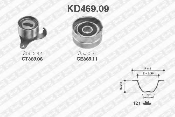 KD469.09 SNR Belt Drive Timing Belt Kit