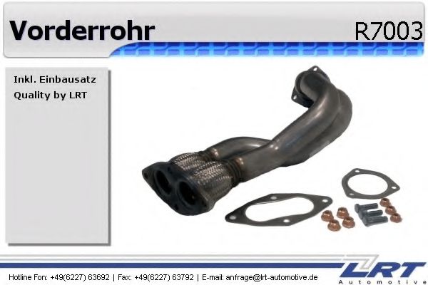R7003 LRT Exhaust System Exhaust Pipe