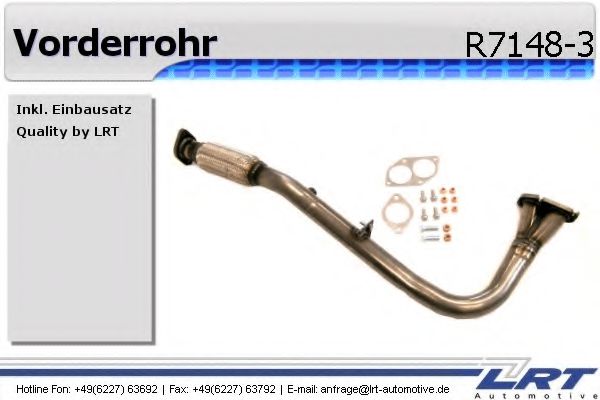 R7148-3 LRT Exhaust Pipe