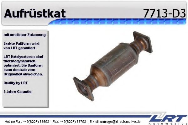 7713-D3 LRT Exhaust System Mounting Kit, catalytic converter