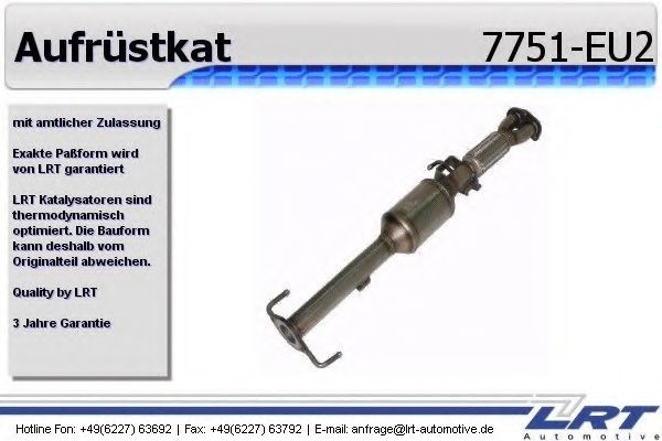 7751-EU2 LRT Exhaust System Mounting Kit, catalytic converter