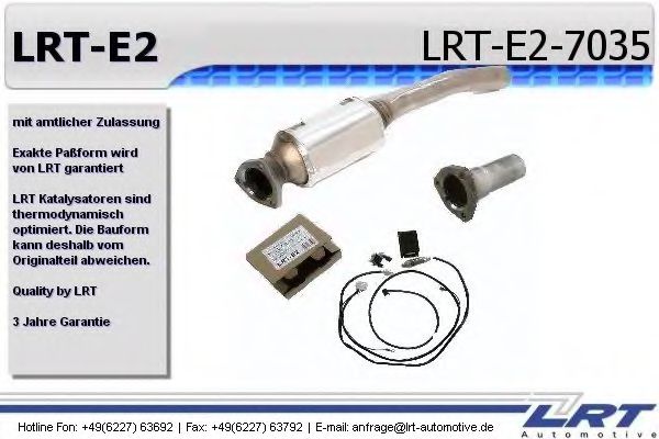 LRT-E2-7035 LRT Exhaust System Retrofit Kit, catalytic converter