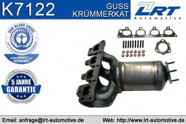 K7122 LRT Mounting Kit, catalytic converter; Mounting Kit, exhaust manifold