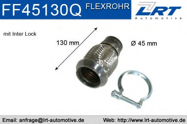 FF45130Q LRT Exhaust System Flex Hose, exhaust system