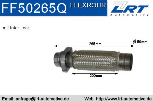 FF50265Q LRT Abgasanlage Reparaturrohr, Katalysator
