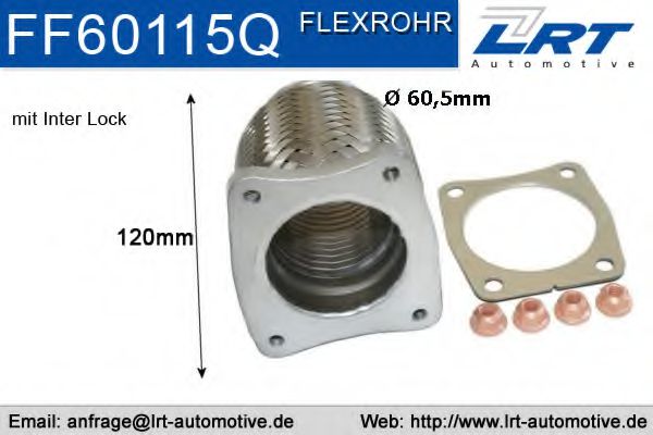 FF60115Q LRT Abgasanlage Flexrohr, Abgasanlage