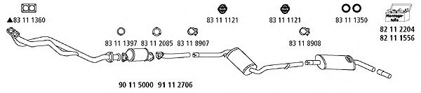VW_907 HJS Exhaust System End Silencer