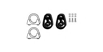 82 15 6446 HJS Mounting Kit, exhaust system