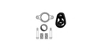 82 15 6519 HJS Exhaust System Mounting Kit, catalytic converter