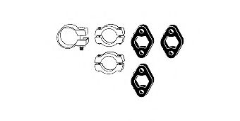82 21 6802 HJS Mounting Kit, exhaust system