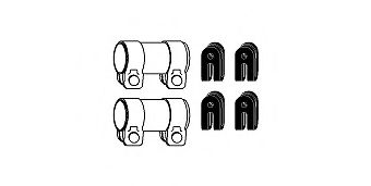82 23 4336 HJS Mounting Kit, exhaust system