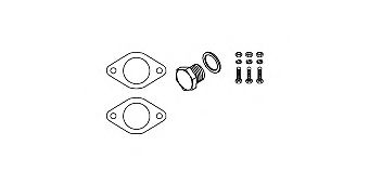 82 23 4438 HJS Exhaust System Mounting Kit, catalytic converter