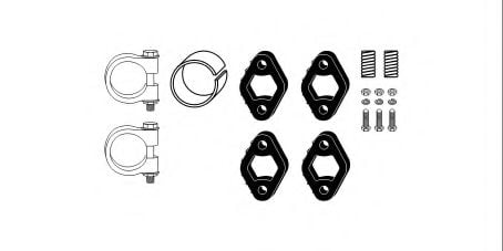 82 22 6986 HJS Mounting Kit, exhaust system