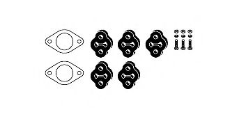 82 44 7560 HJS Mounting Kit, exhaust system