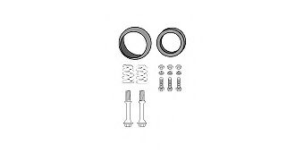 82 47 8393 HJS Exhaust System Mounting Kit, catalytic converter