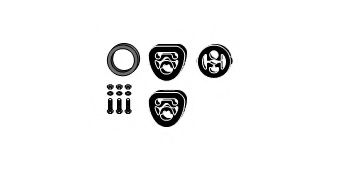 82 13 2506 HJS Mounting Kit, exhaust system