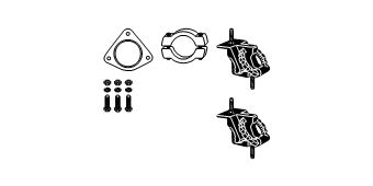 82 23 4172 HJS Mounting Kit, exhaust system