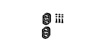 82 36 8251 HJS Exhaust System Mounting Kit, catalytic converter
