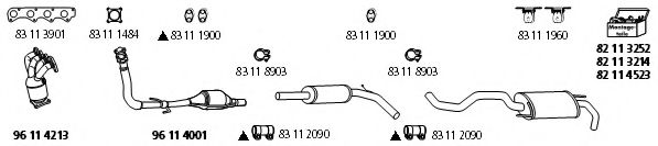 VW_163 HJS Exhaust System End Silencer