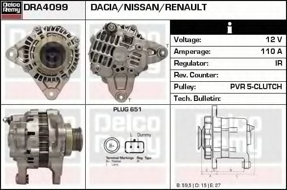 DELCO REMY DRA4099