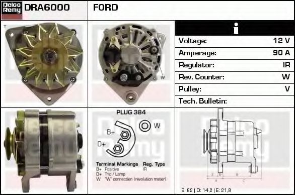 DELCO REMY DRA6000