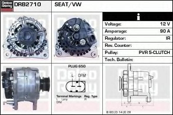 DELCO REMY DRB2710