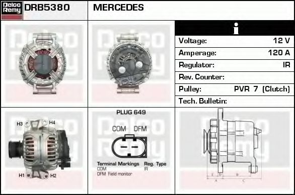 DELCO REMY DRB5380